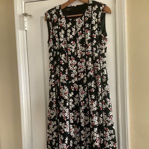 Lafayette 148 Floral Sleeveless Dress, Sz10